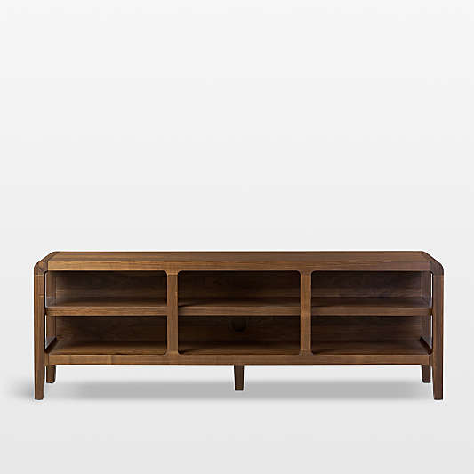 Saul Solid Dark Walnut 78" Console Table