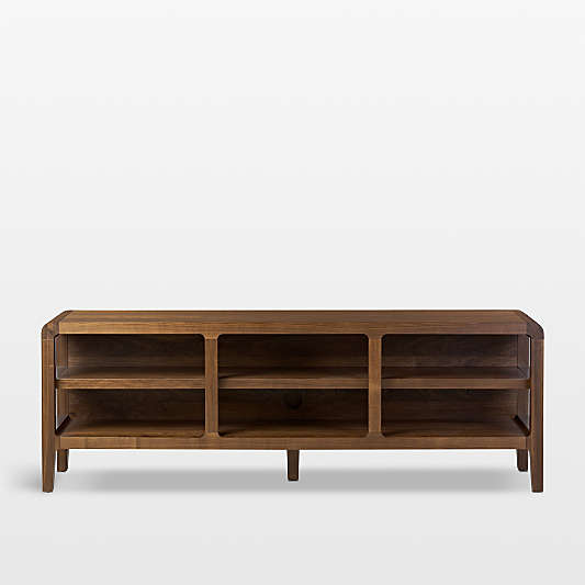 Saul Solid Dark Walnut 78" Console Table