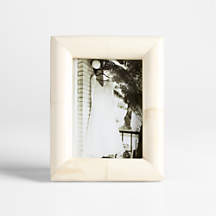 Sausalito Bone Resin 5x7 Picture Frame | Crate & Barrel