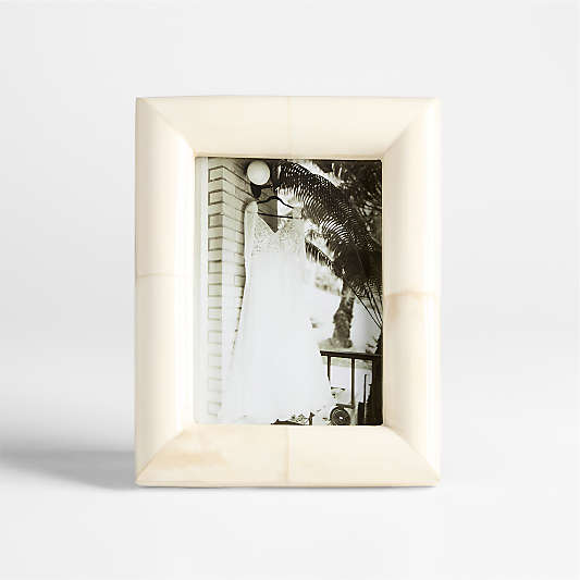 Sausalito Bone Resin 5x7 Picture Frame