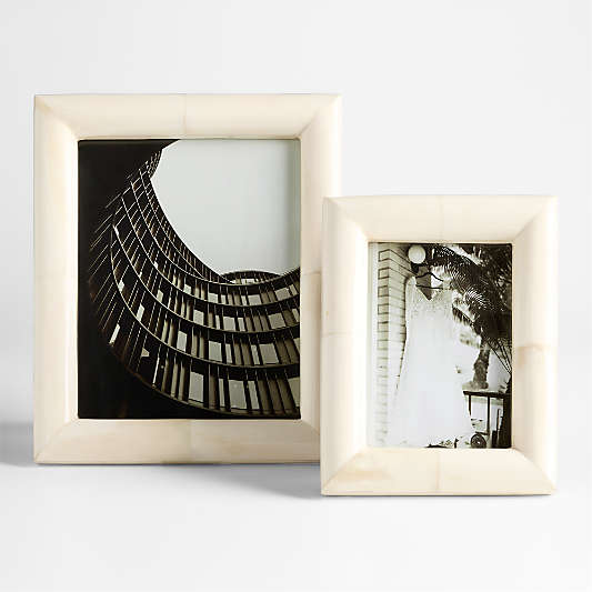 Sausalito Bone Resin Picture Frames