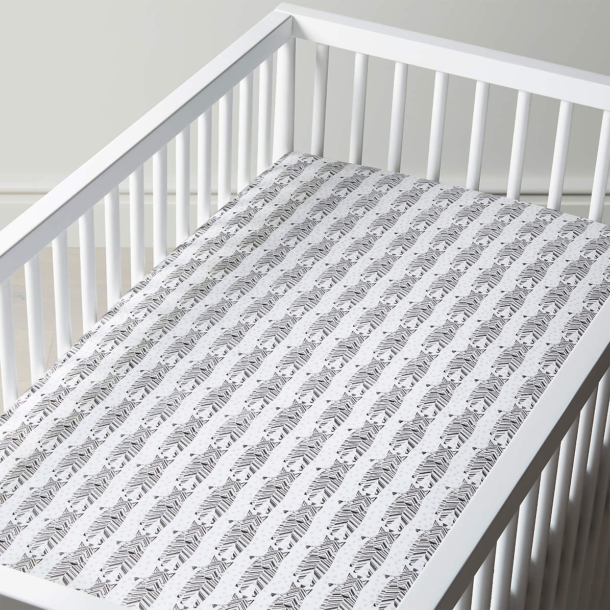 zebra crib sheet