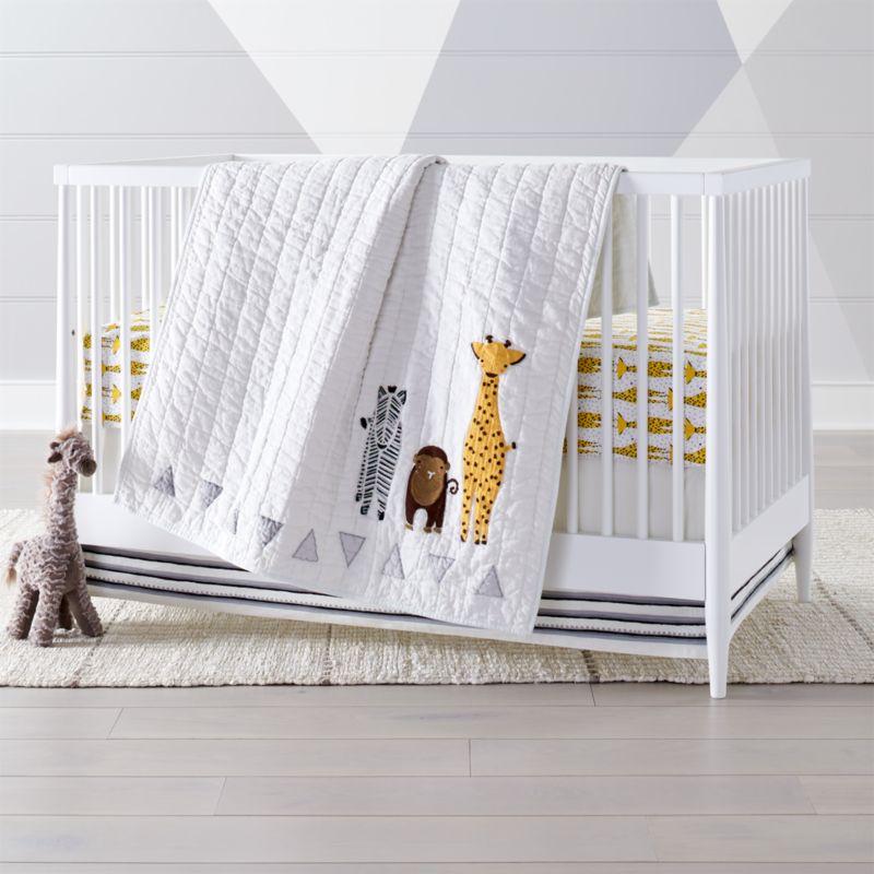 Safari Animal Baby Crib Quilt