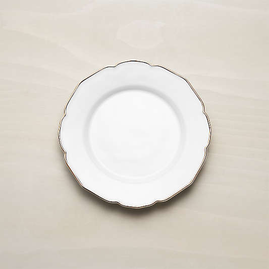 Savannah Salad Plate with Gold Rim