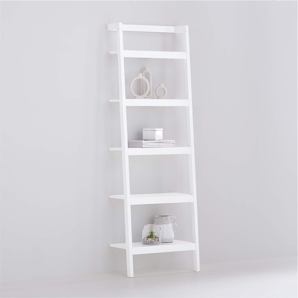 Sawyer White Leaning 24.5" Bookcase + Reviews Crate & Barrel Canada