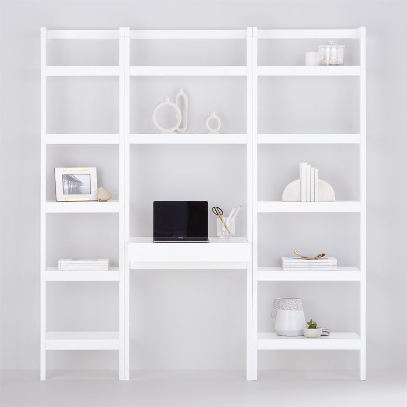 Sawyer White Leaning 18" Bookcase - image 1 of 5