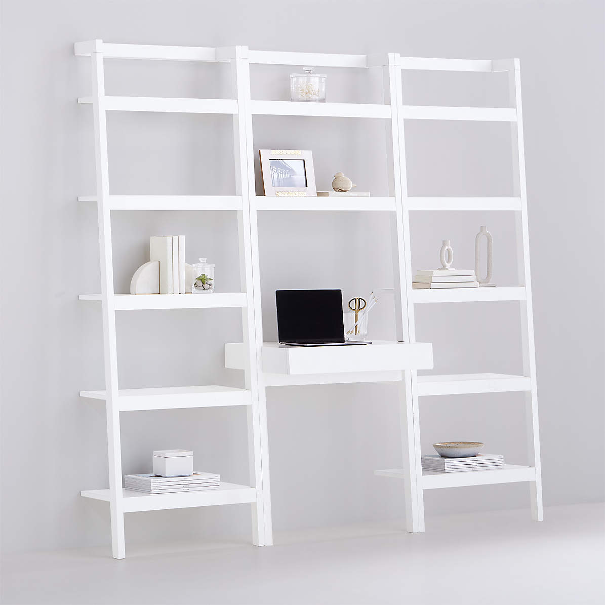 Crate and deals barrel white bookshelf