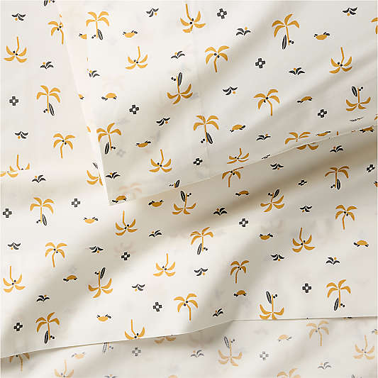 Stay Cool Baja Sunset Organic Cotton Kids Queen Sheet Set