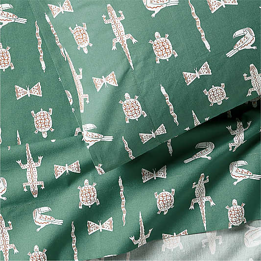 Stay Cool Samba 100% Organic Cotton Kids Twin Sheet Set
