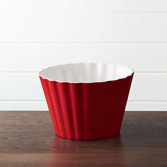 Scalloped Melamine Popcorn Tub