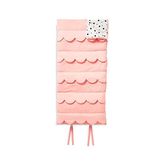 Scalloped Pink Toddler Sleeping Bag