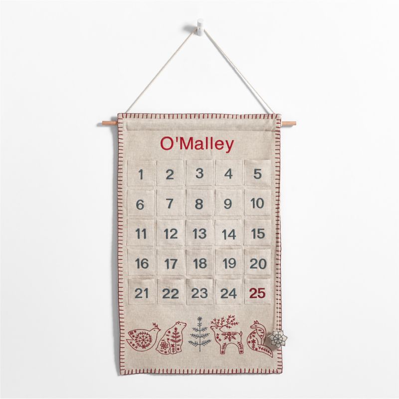 Scandi Heritage Linen Kids Advent Calendar - image 2 of 5