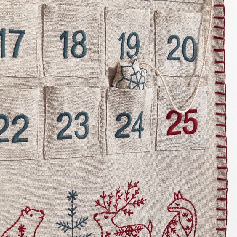 Scandi Heritage Linen Kids Advent Calendar - image 4 of 5