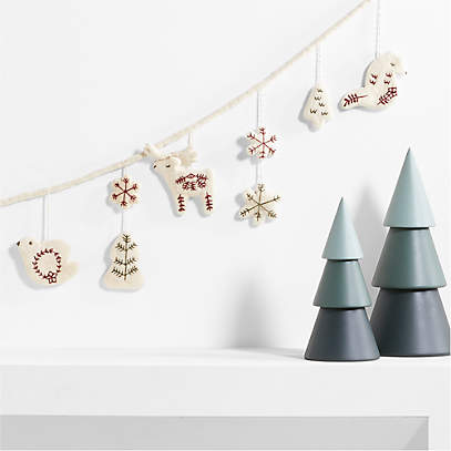 Felt Snowflakes Hanging Ornaments Home Window Door Accessories