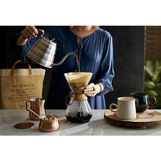 Chemex ® 8-Cup Glass Pour-Over Coffee Maker with Natural Wood Collar