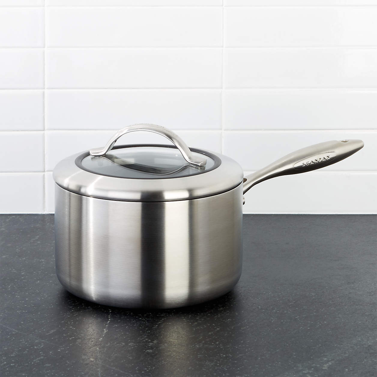 SCANPAN CTX 2.75Quart Saucepan with Lid + Reviews Crate & Barrel