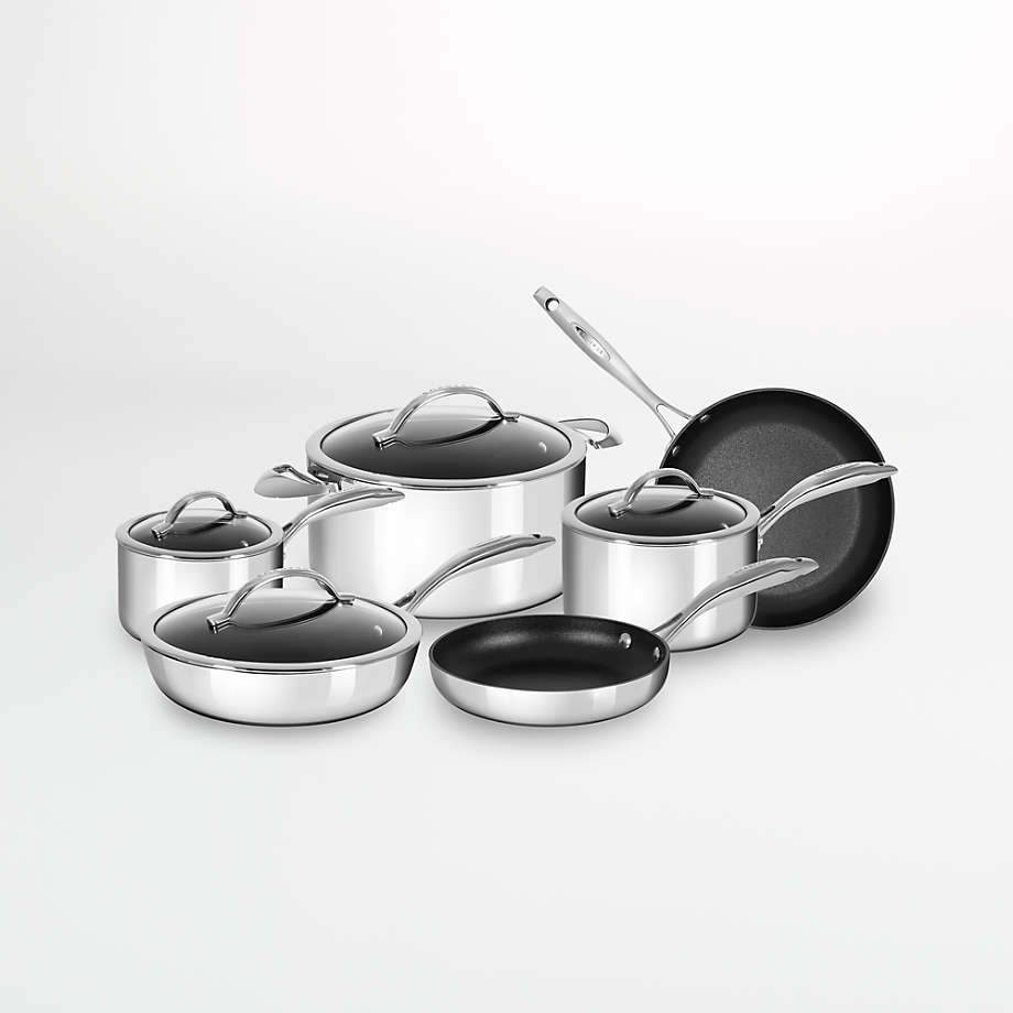 Crate & Barrel EvenCook Core 8-Piece Stainless Steel Cookware Set