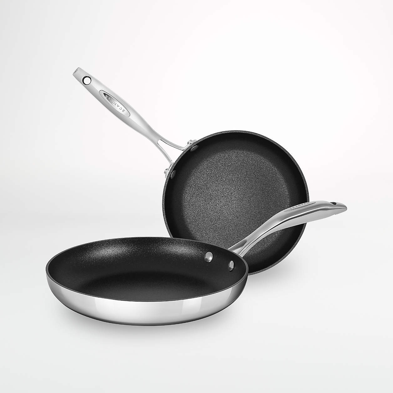 SCANPAN HaptIQ Frying Pans, Set of 2 + Reviews Crate & Barrel