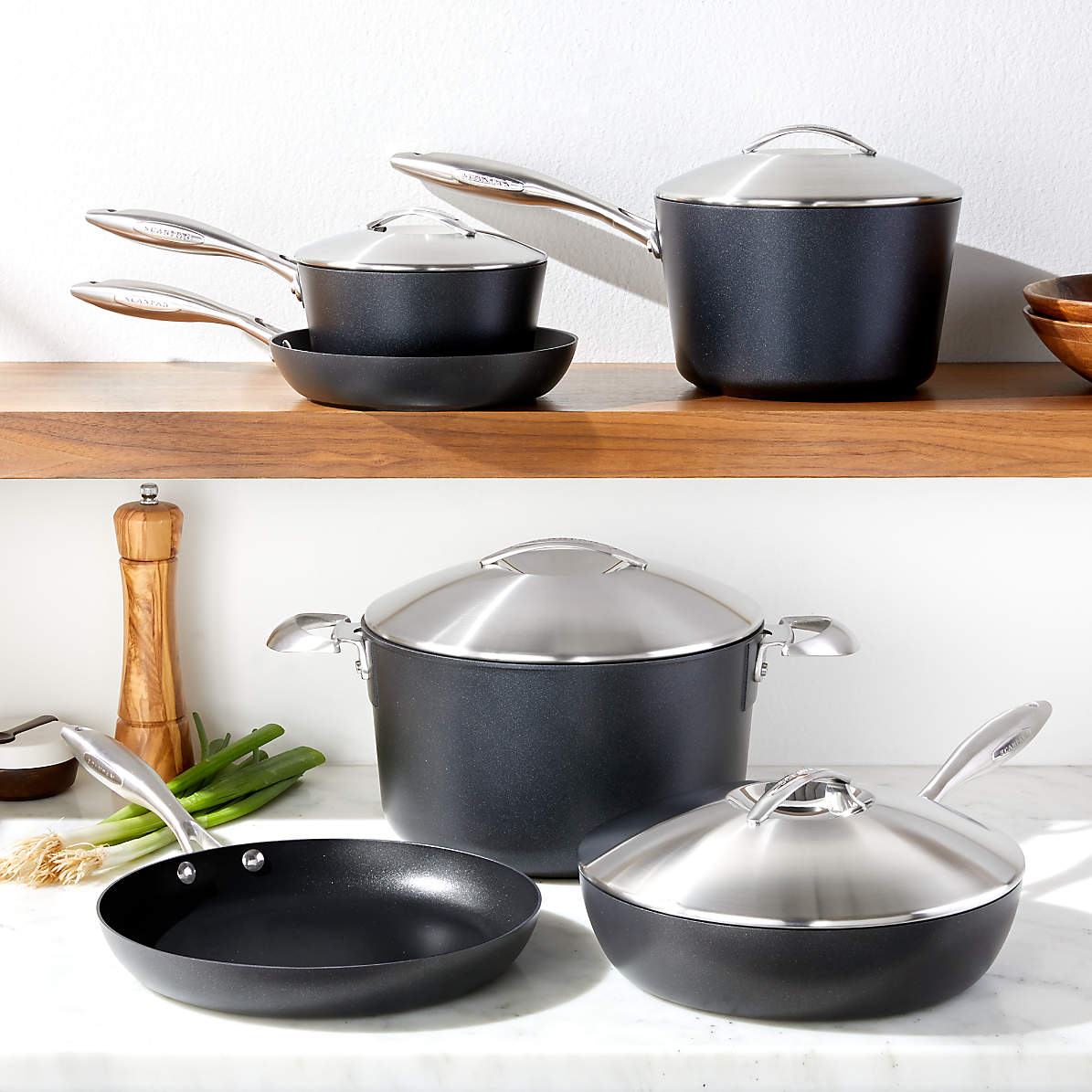 Kitchen Academy 10-piece Nonstick Induction Cookware Set - Yahoo Shopping