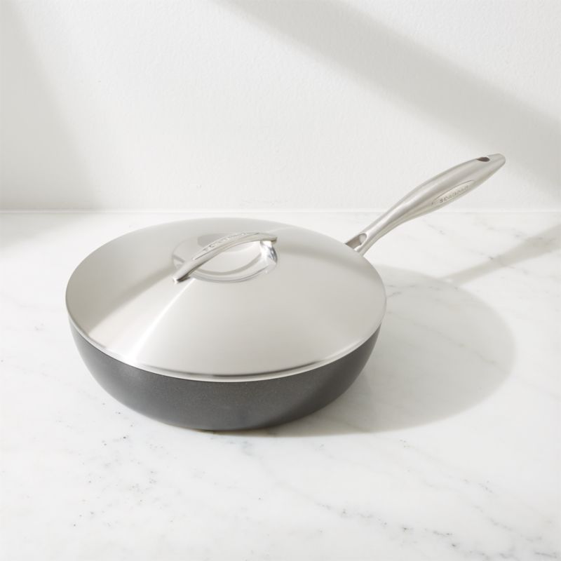 SCANPAN Professional 2.75-Quart Sauté Pan with Lid | Crate & Barrel