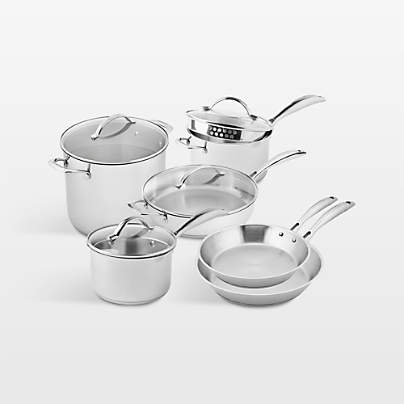 SCANPAN ® Stainless Steel Essentials 10-Piece Cookware Set