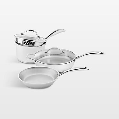View SCANPAN ® Stainless Steel Essentials 5-Piece Cookware Set details