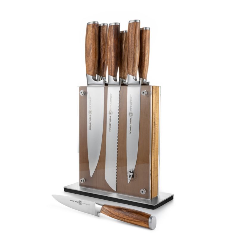 Schmidt Brothers ® Zebra Wood 7-Piece Knife Block Set - image 3 of 6