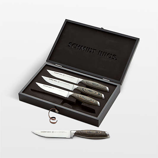 Schmidt Brothers ® Bonded Ash Steak Knives Set of Four