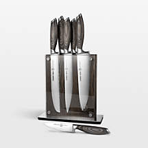 Schmidt Brothers Bonded Ash 7-Piece Knife Set + Reviews | Crate & Barrel