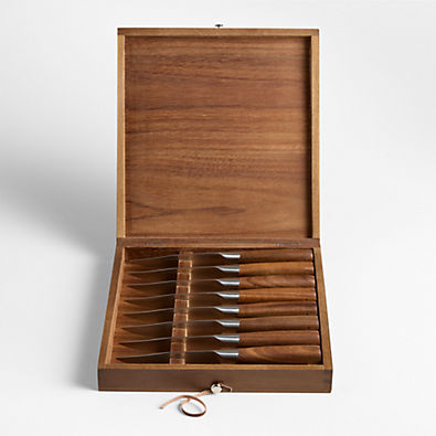 View Schmidt Brothers ® Delta Brown Steak Knives, Set of 8 details