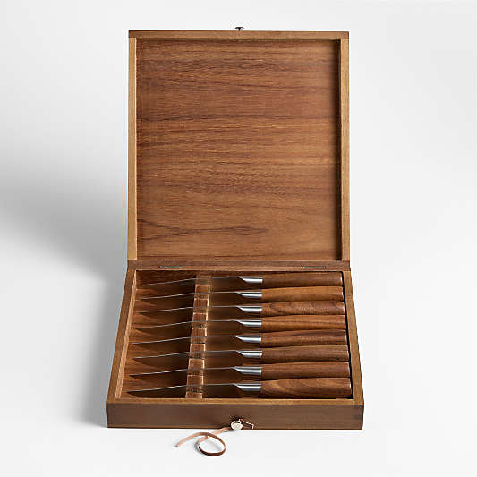 Schmidt Brothers ® Delta Brown Steak Knives, Set of 8