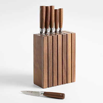 Schmidt Brothers ® Black Delta 7-Piece Knife Block Set