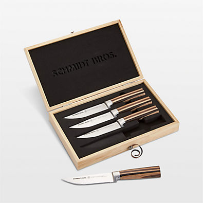 View Schmidt Brothers ® Farmhouse Blend Jumbo Steak Knives, Set of 4 details