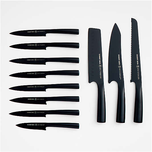 Schmidt Brothers ® Giotto Jet Black 12-Piece Acacia Block Set