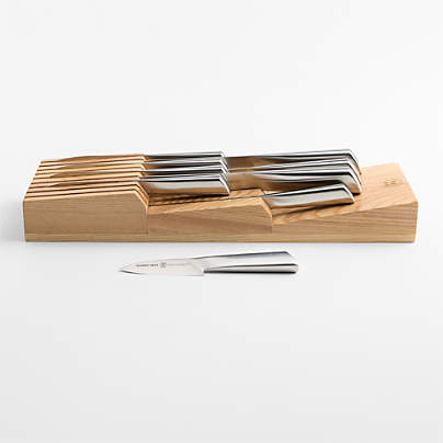 Schmidt Brothers ® Forged Steel 10-Piece White Ash Magnetic Block Set