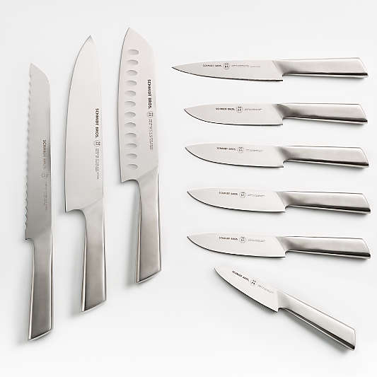 Schmidt Brothers Stainless Steel 10-Piece Knife Block Set