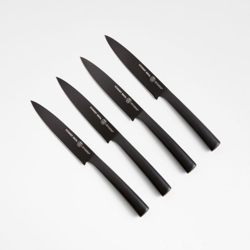 Schmidt Brothers ® Cutlery Jet Black 4-Piece Steak Knife Set