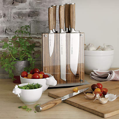 Schmidt Brothers White Shiplap 15-Piece Knife Block Set + Reviews