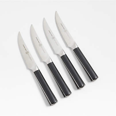 Schmidt Brothers, Farmhouse 4-Piece Jumbo Steak Knife Set, High-Carbon  German Stainless Steel Cutlery in a Wood Gift Box