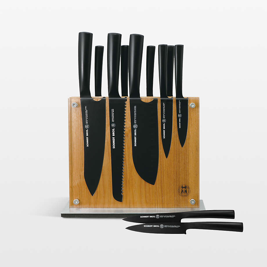 Schmidt Brothers Cutlery Jet Black 12Piece Knife Set Crate & Barrel