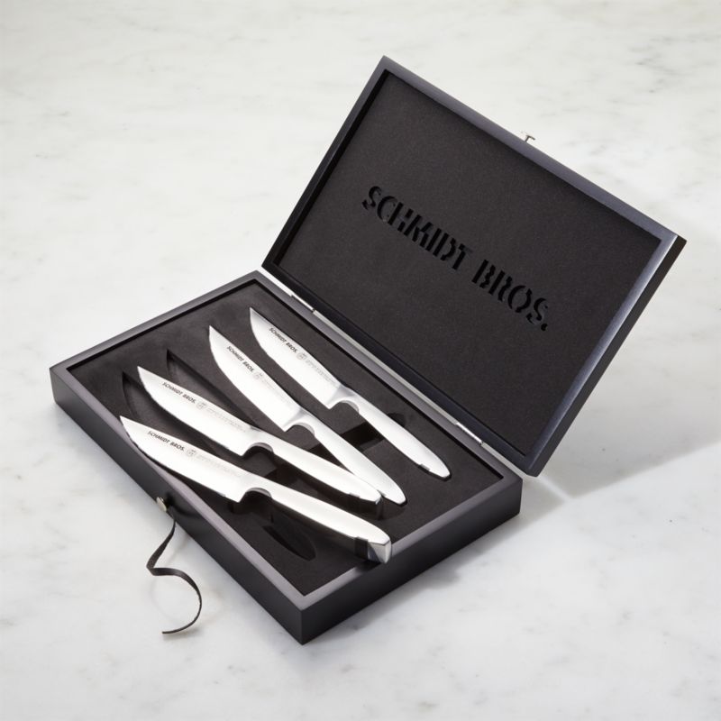 Schmidt Brothers ® Stainless Steel Jumbo Steak Knives, Set of 4