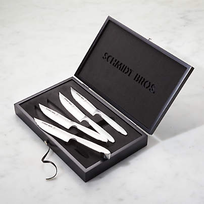 Schmidt Brothers - Carbon 6, 6-Piece Steak Knife Set, High-Carbon Stainless  Steel Cutlery in a Black Pine Box – Schmidt Bros.