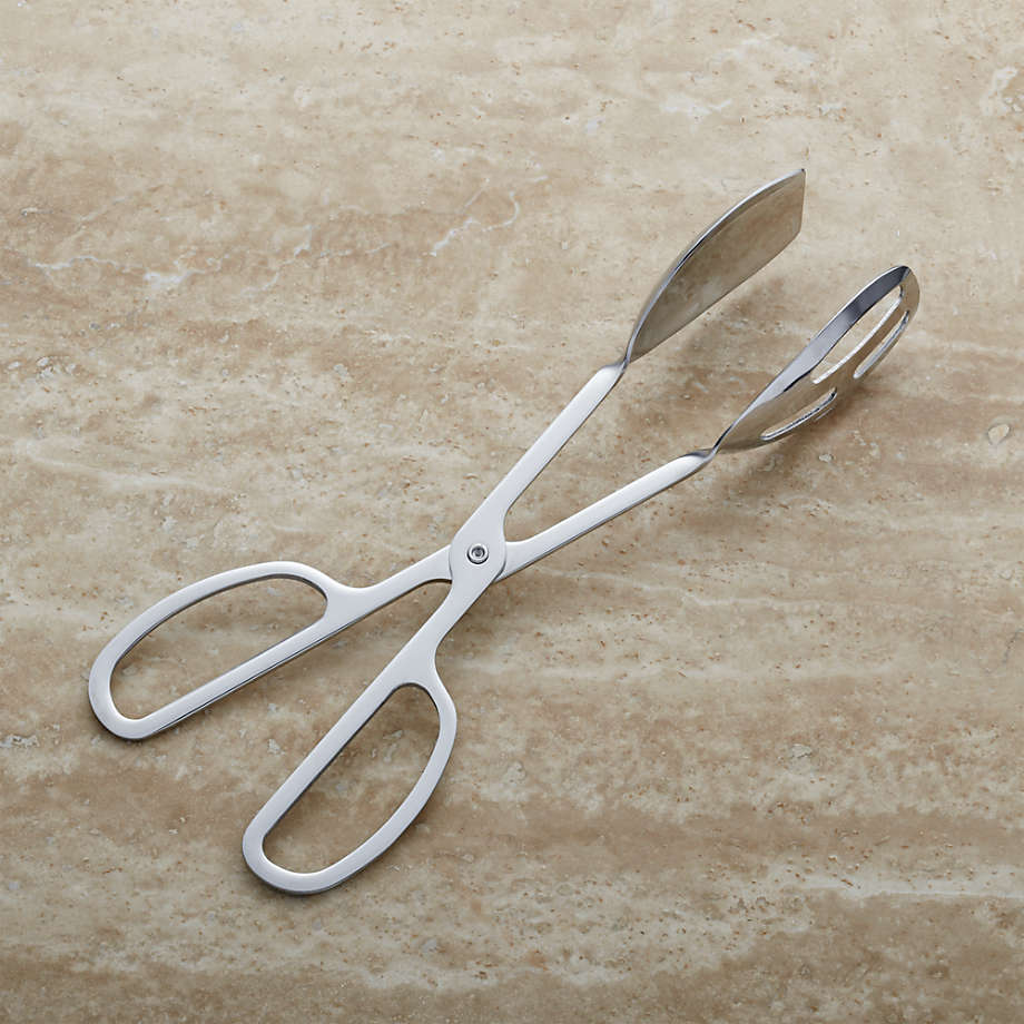Scissor Handled Serving Tongs + Reviews Crate & Barrel