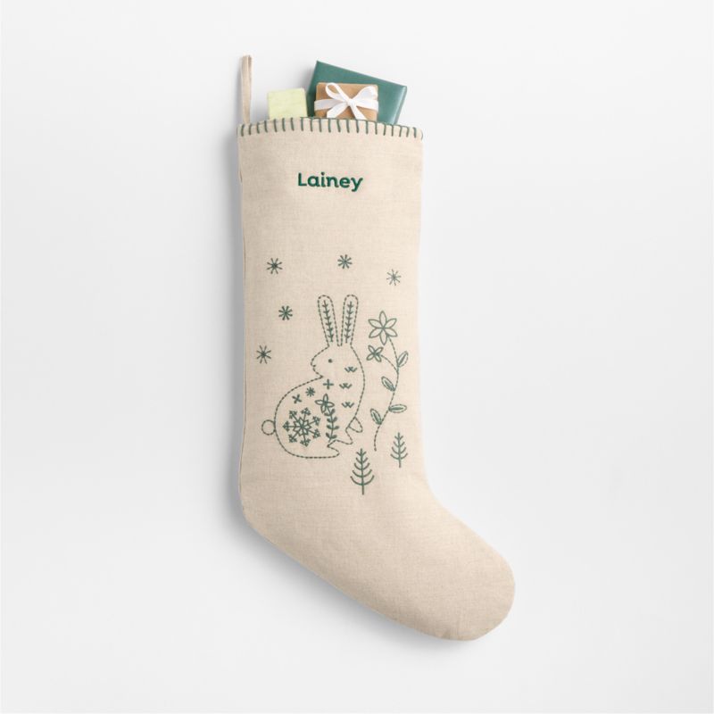 Scandi Heritage Bunny Kids Christmas Stocking - image 4 of 8