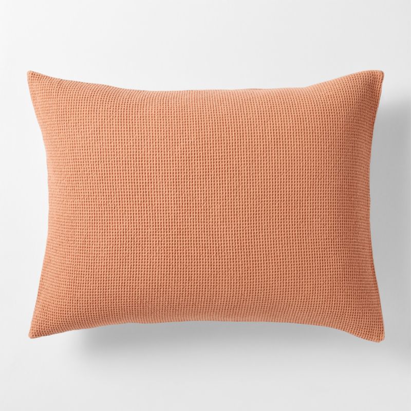 Scoop Clay Waffle Weave Organic Cotton Kids Pillow Sham - image 0 of 6