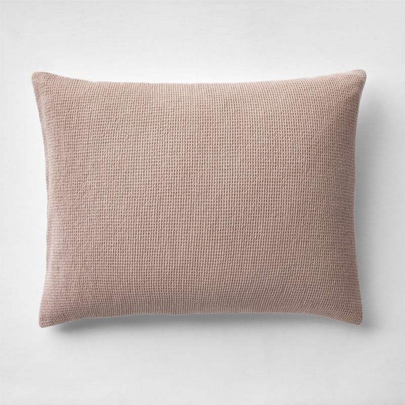 Viewing product image Scoop Classic Mauve Waffle Weave Organic Cotton Kids Pillow Sham - image 1 of 8