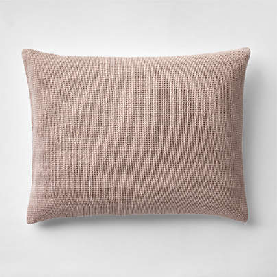 Scoop Classic Mauve Waffle Weave Organic Cotton Kids Pillow Sham