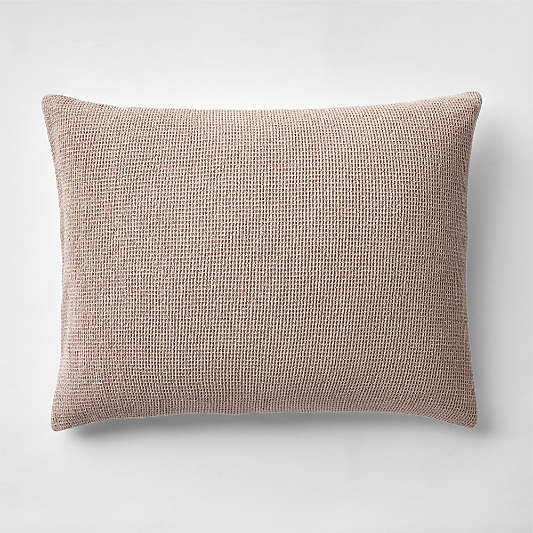 Scoop Classic Mauve Waffle Weave Organic Cotton Kids Pillow Sham