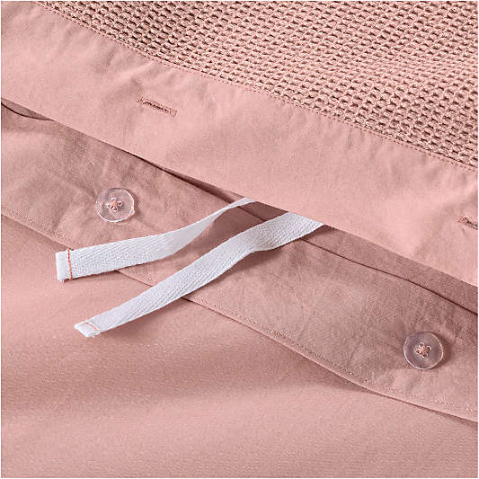 Scoop Violet Rose Organic Cotton Gauze Toddler Duvet Cover