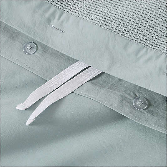 Scoop Light Blue Organic Cotton Gauze Toddler Duvet Cover